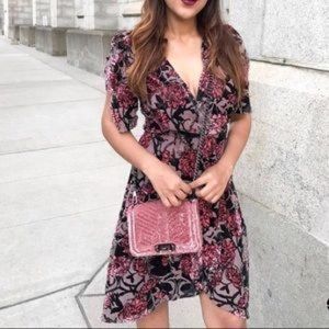 NWOT Leith Women's Burnout Velvet Dress